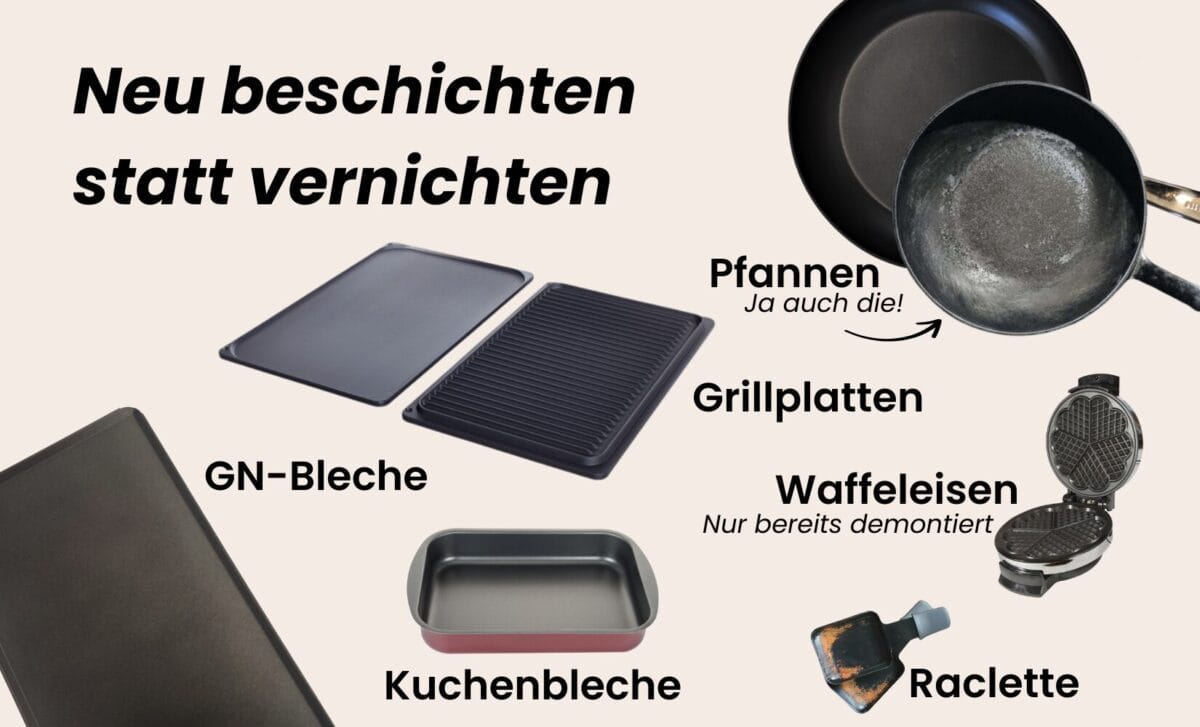 Pfannen & Bleche neu beschichten – Bild 2